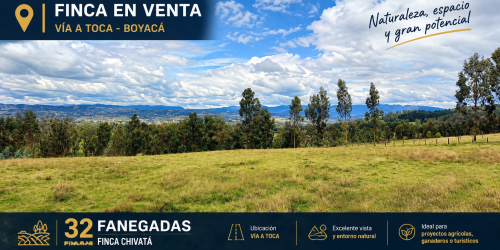 Finca en venta con vista montañosa